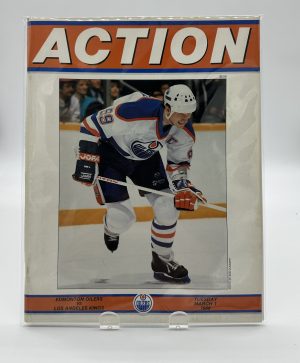 Action Edmonton Oilers Official Program March 1 1988 VS. Kings